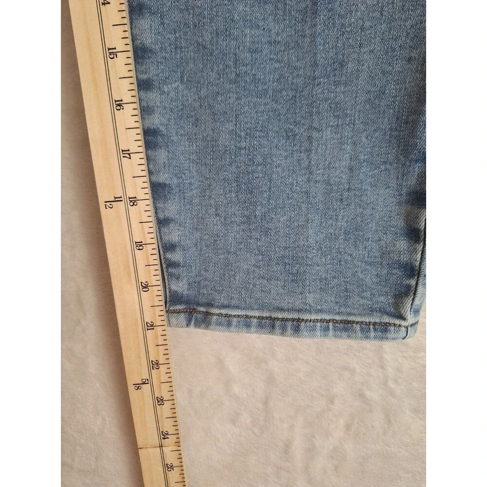 Talbots Jegging Crop Jeans Womens 16P Blue Denim Stretch Pockets Classic Acid